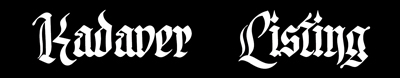 Kadaver / Listing